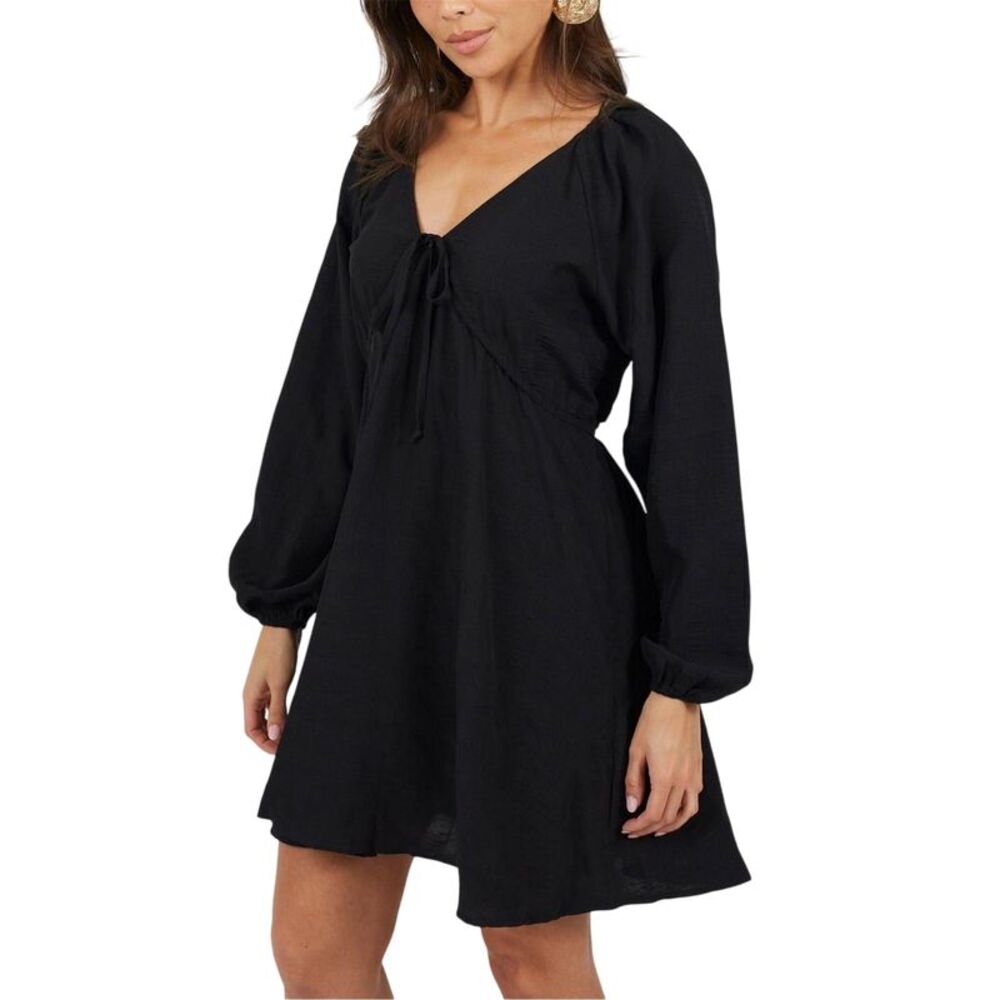 Brave Soul Womens/Ladies A-line Mini Dress / Black